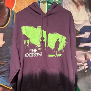 Vintage The Exorcist Horror Movie Hoodie Men’s XL Purple Green Graphic Pullover